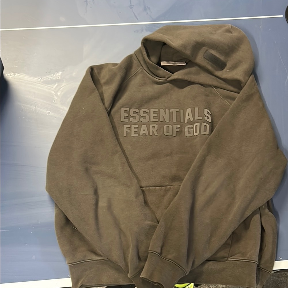 Essentials Fear of God Dark Brown Hoodie